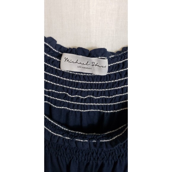 Michael Stars Jumpsuit Navy Blue Off The Shoulder Stretch Plus Size 2X - Picture 2 of 6